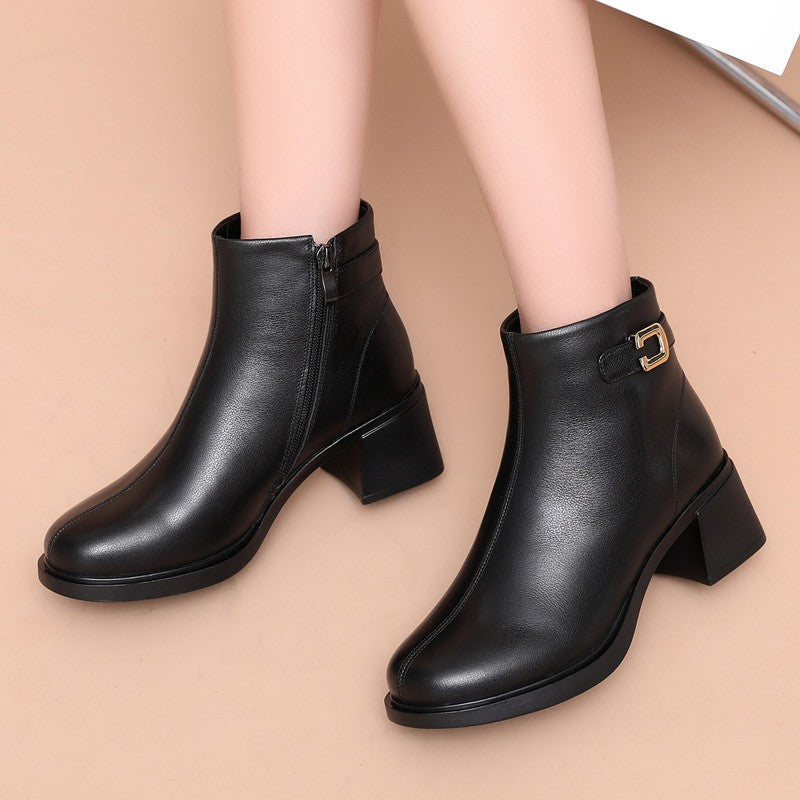 Botas Ortopédicas Cuero Impermeable Nube Majestad Camino, Máxima Comodidad y Protección Todo el Día