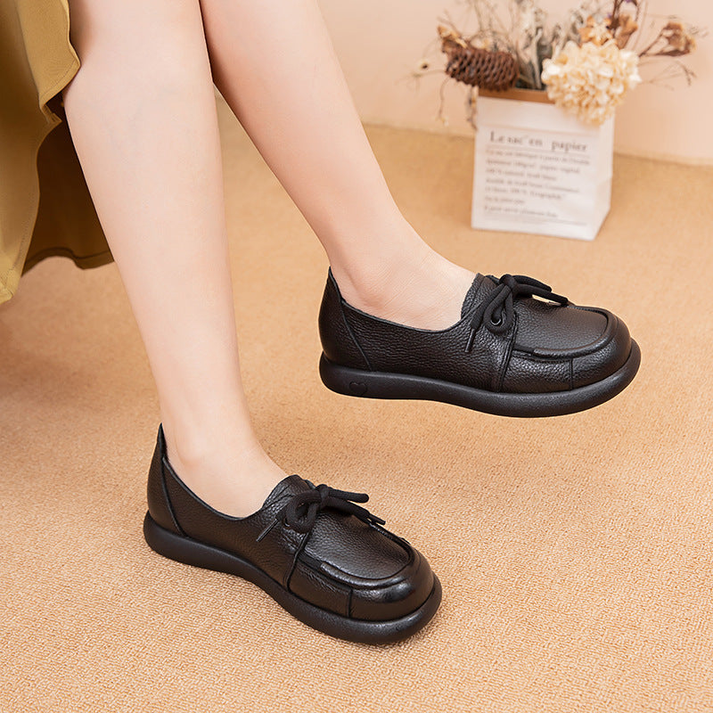 Zapatos Planos Cuero Suave Esencia Horizonte Serenidad, Comodidad y Apoyo Todo el Día
