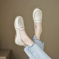 Zapatos de Plataforma Cuero Suave Aura Prisma Camino, Confort Superior y Estabilidad en Cada Paso