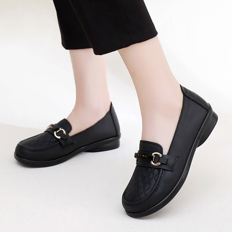 Zapato Ortopédico Cuero Suave Aura Camino Serenidad, Alivio para Fascitis y Dolor de Talón