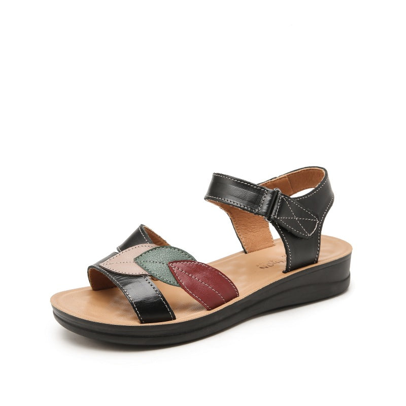 Sandalias de Tacón Suela Antideslizante Esencia Aurora Vitalidad, Elegancia Cómoda y Seguridad Todo el Día