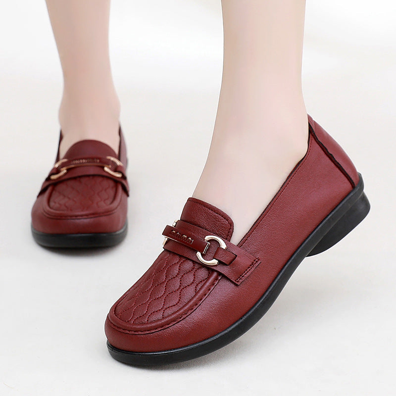 Zapato Ortopédico Cuero Suave Aura Camino Serenidad, Alivio para Fascitis y Dolor de Talón