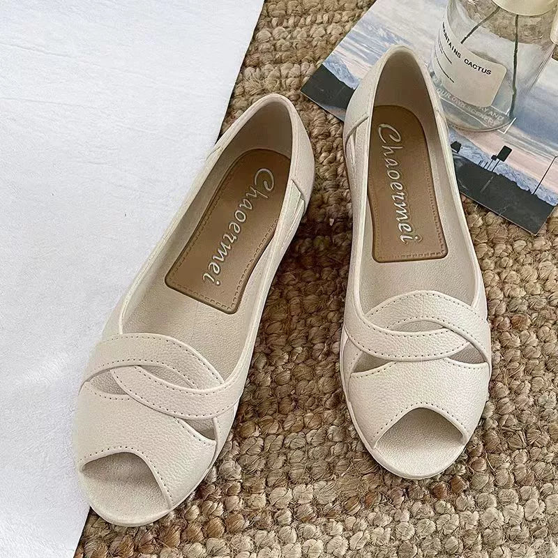 Sandalias Planas Cuero Suave Esencia Aurora Serenidad, Comodidad y Estilo Todo el Día