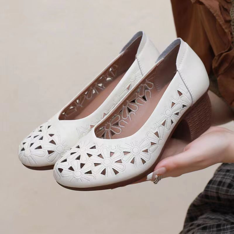 Tacones Cuadrados Suela Flexible Aura Estilo Serenidad, Elegancia y Comodidad Todo el Día