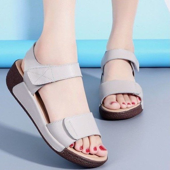 Sandalias de Plataforma Cuero Suave Travesía Luna Íntegro, Comodidad Superior y Estilo Seguro