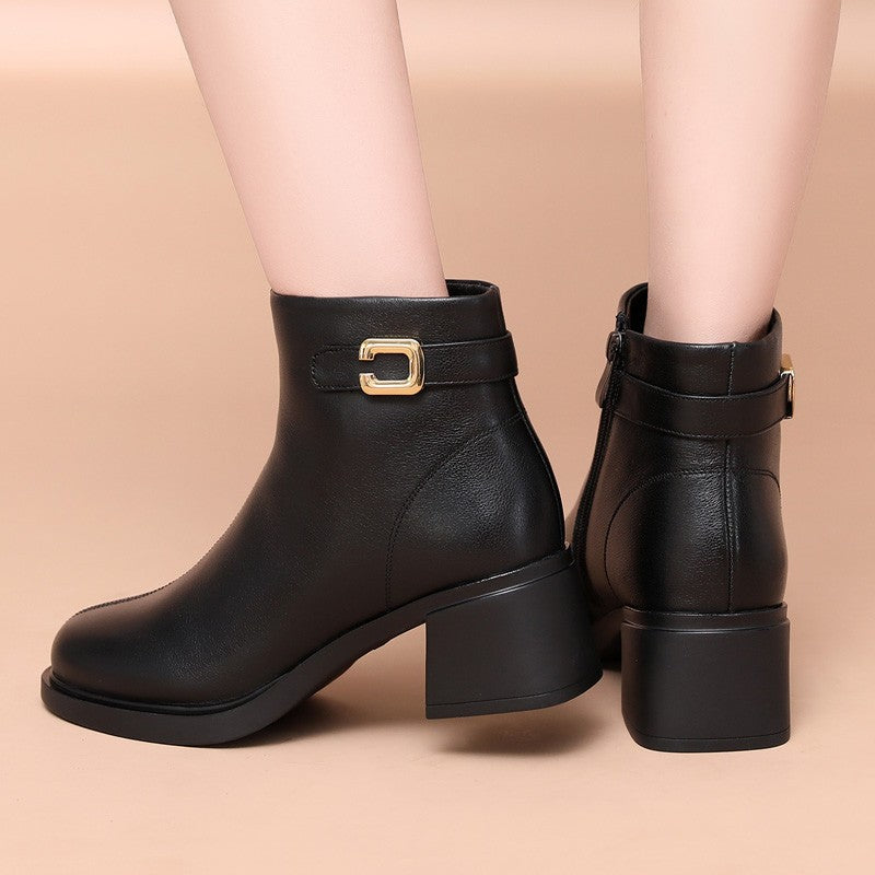 Botas Ortopédicas Cuero Impermeable Nube Majestad Camino, Máxima Comodidad y Protección Todo el Día