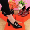 Tacones Altos Cuero Suave Aurora Vitalidad Íntegra, Confort y Estilo Todo el Día