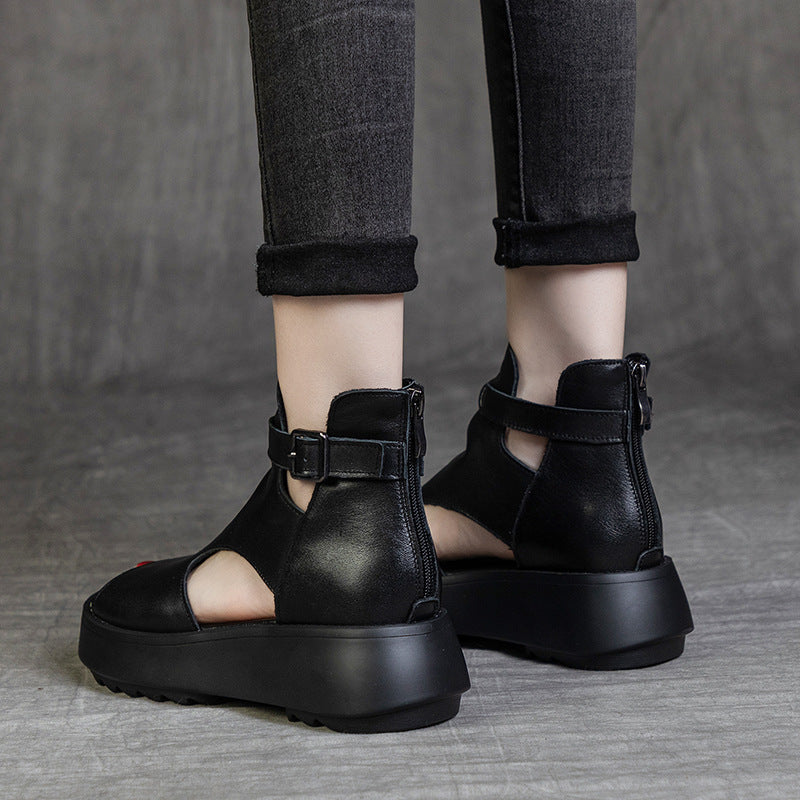 Sandalias de Tacón Cuero Sintético Aurora Jazz Serenidad, Comodidad Suprema en Cada Paso