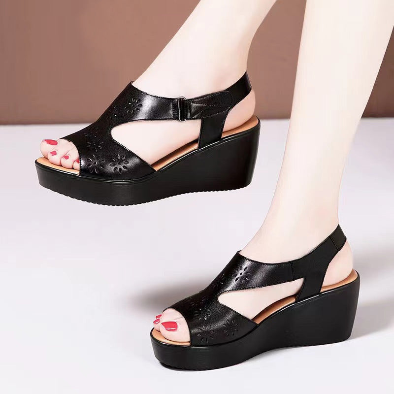 Sandalias Ortopédicas Cuero Suave Equilibrio Cumbre Vitalidad, Corrección Postural y Máximo Confort