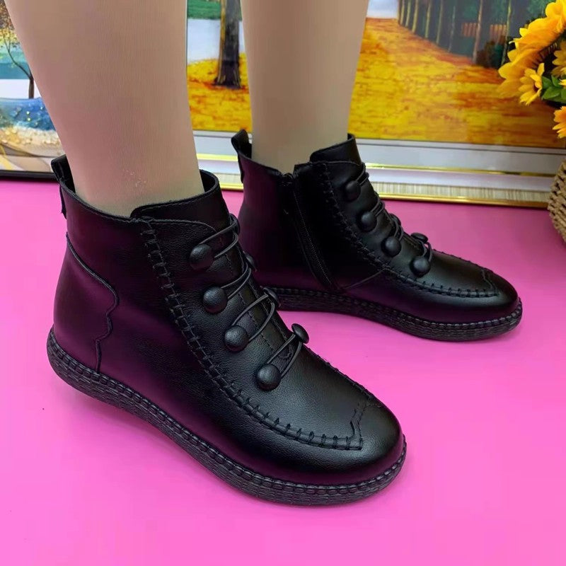 Botines Ortopédicos Cuero Suave Travesía Esencia Serenidad, Confort Prolongado Sin Dolor