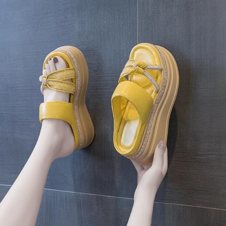 Sandalias de Tacón Plataforma Ergonómica Prisma Serenidad Atlántico, Elevación Sin Dolor Todo el Día