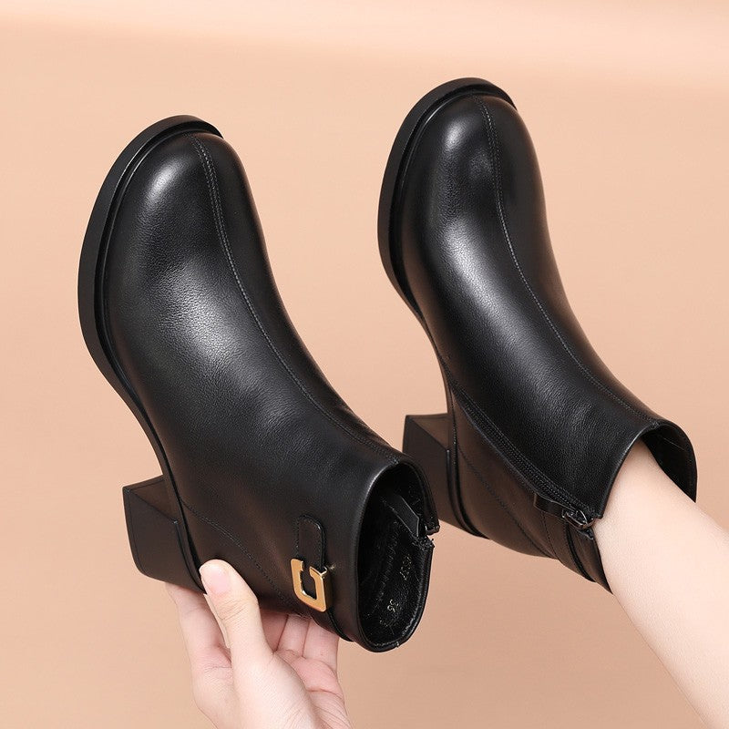 Botas Ortopédicas Cuero Impermeable Nube Majestad Camino, Máxima Comodidad y Protección Todo el Día