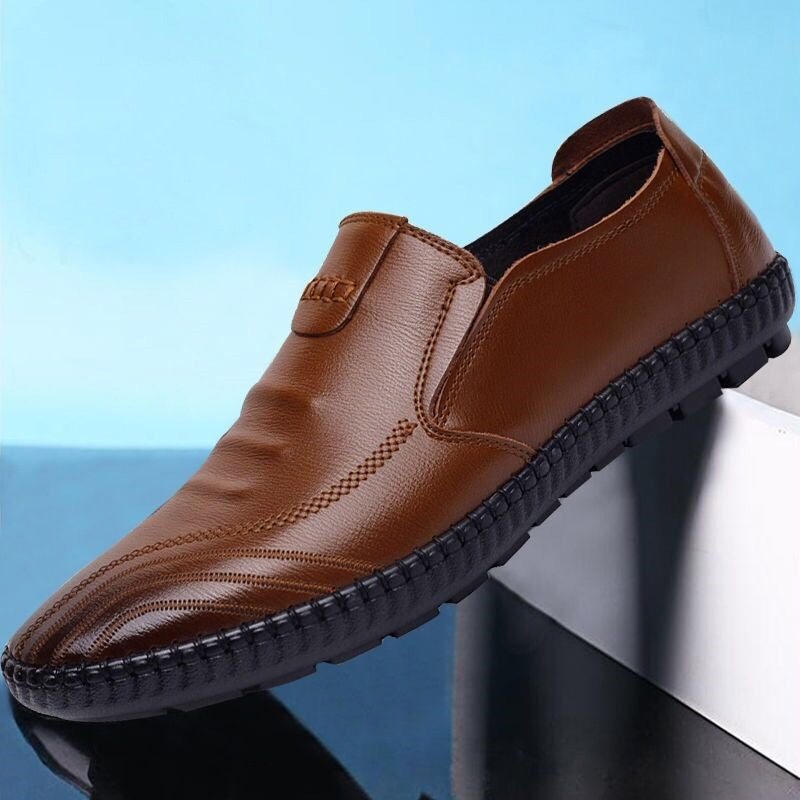 Zapato Casual Cuero Suave Aura Jazz Camino, Confort Ortopédico Todo el Día