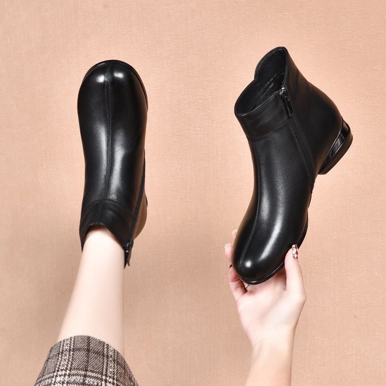 Botas Ortopédicas Cuero Impermeable Aurora Nube Camino, Comodidad y Protección para Todo Clima