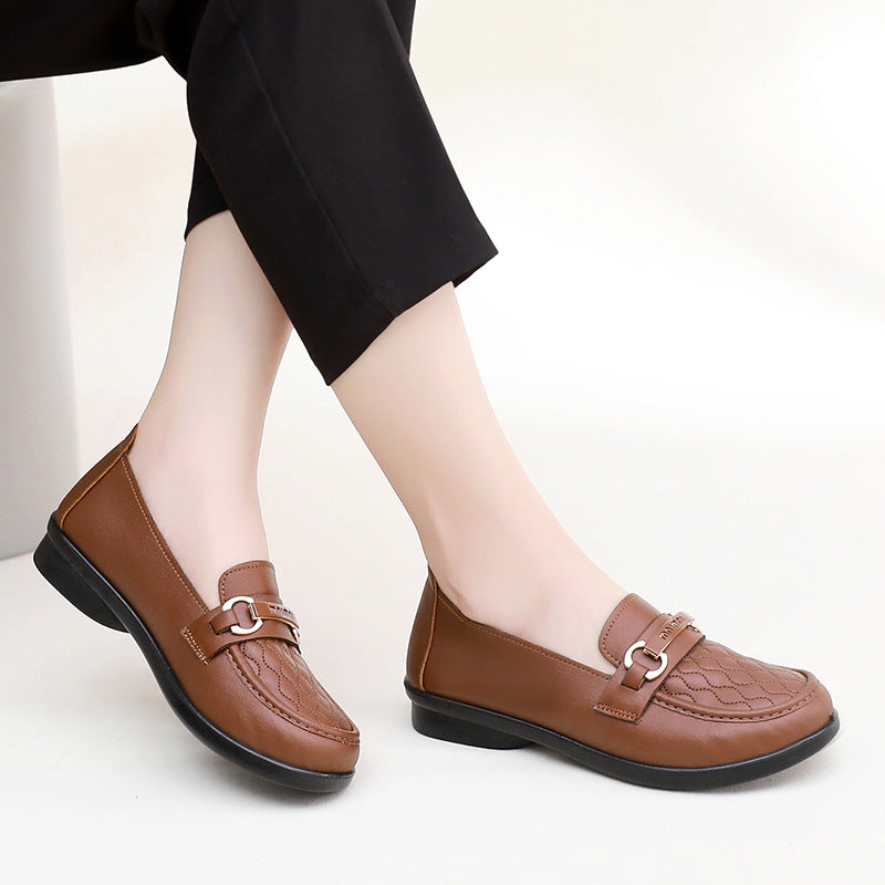 Zapato Ortopédico Cuero Suave Aura Camino Serenidad, Alivio para Fascitis y Dolor de Talón