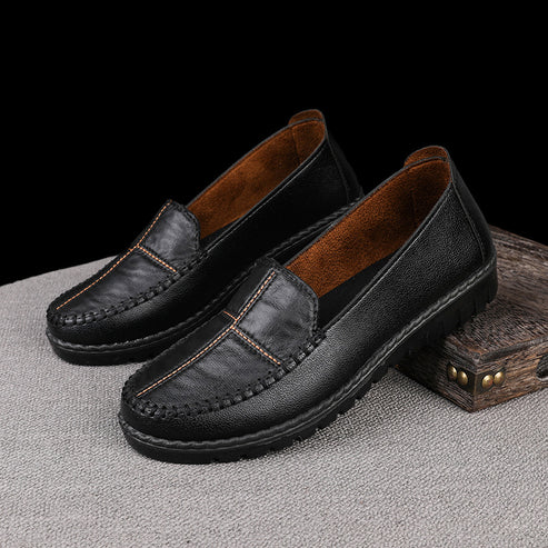 Mocassines Elegantes Cuero Suave Aura Bosque Serenidad, Máximo Confort y Estilo Todo el Día