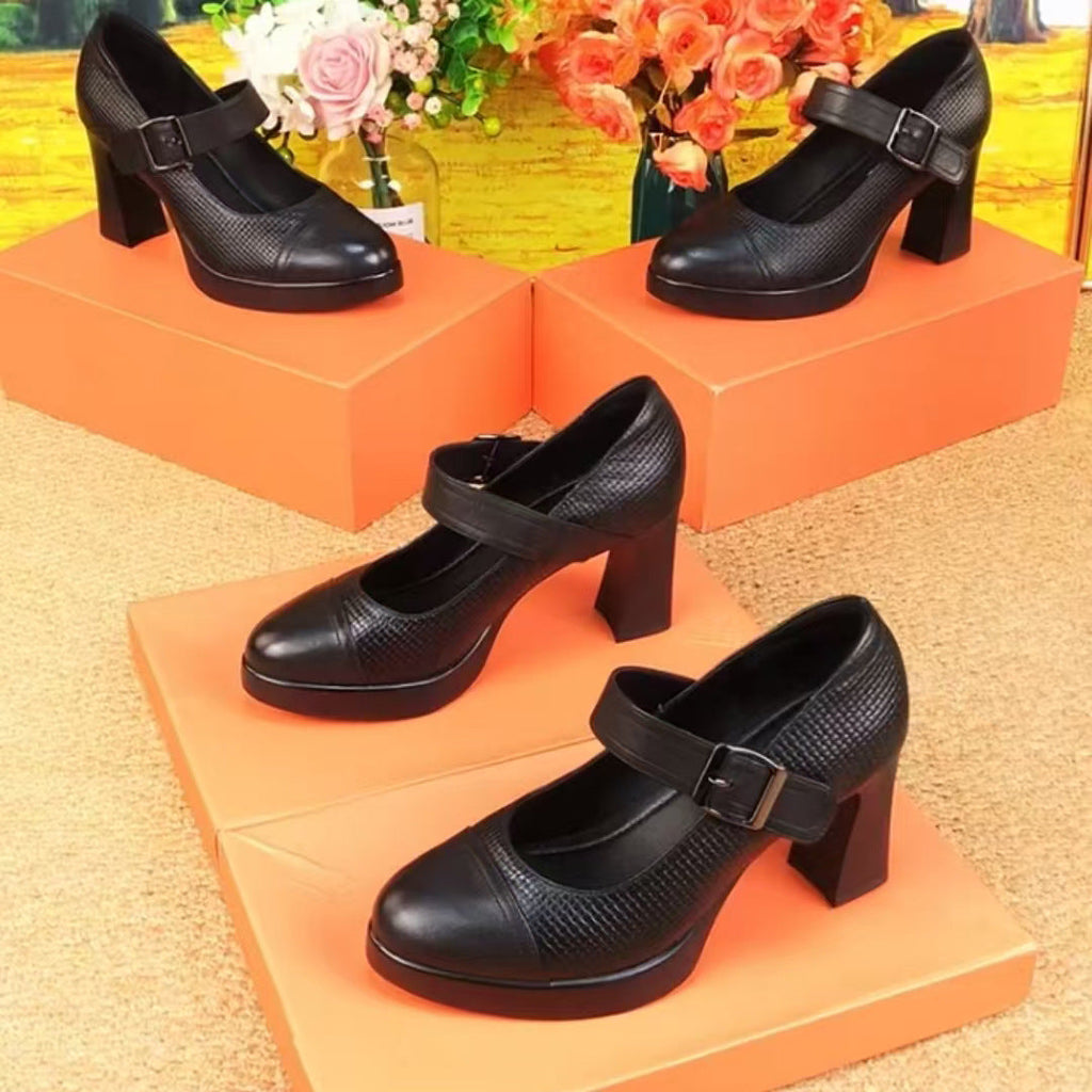 Tacones Altos Cuero Suave Aurora Prisma Ímpetu, Elegancia y Confort Todo el Día