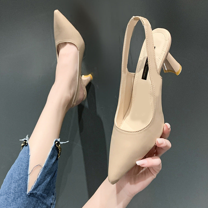 Zapatos Slingback Cuero Suave Esencia Aurora Calma, Comodidad y Estilo Todo el Día