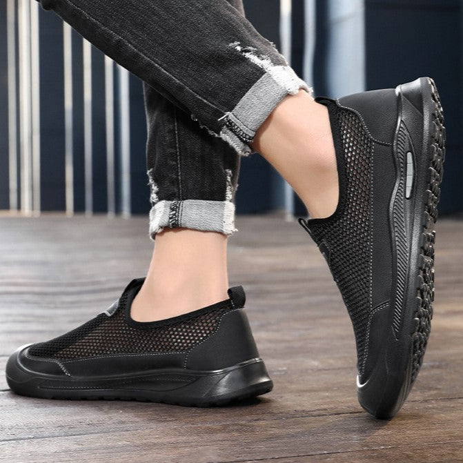 Zapatos de malla transpirables de verano para hombre.