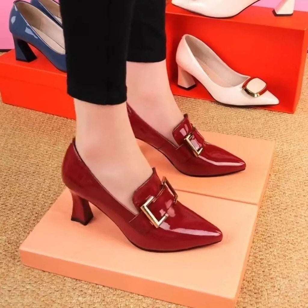 Tacones Altos Cuero Suave Aurora Vitalidad Íntegra, Confort y Estilo Todo el Día