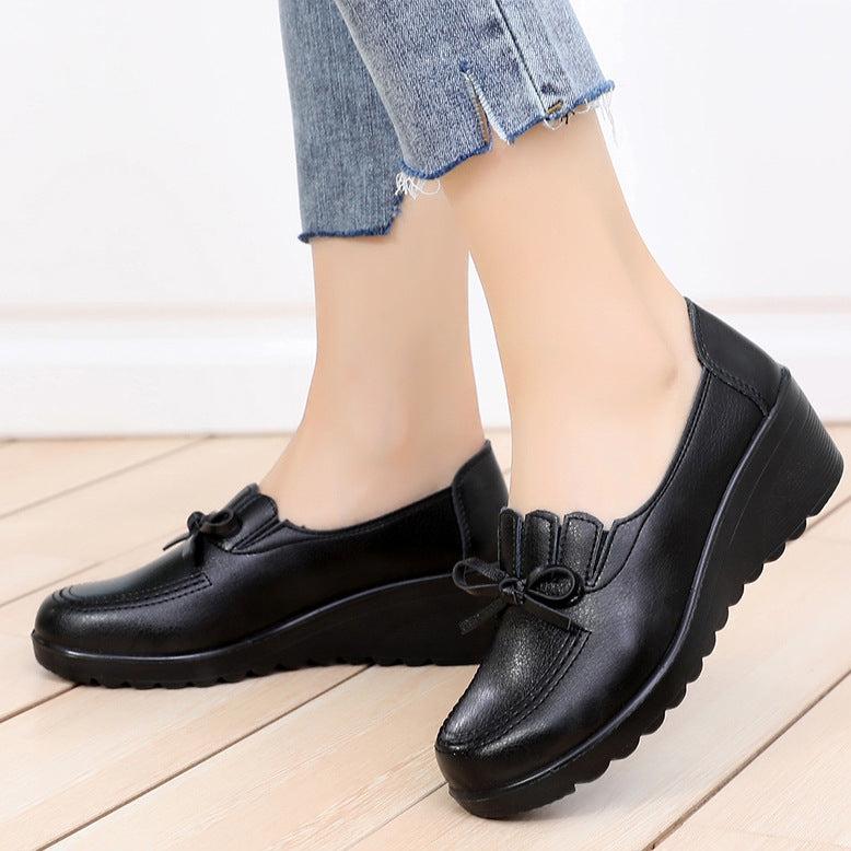 Mocassines Ortopédicos Cuero Suave Aura Camino Serenidad, Alivio Total para Pies Cansados