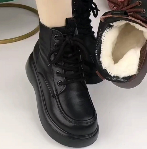 Botas de Invierno Forro de Lana Boreal Armonía Cumbre, Calidez y Comodidad Ortopédica Todo el Día