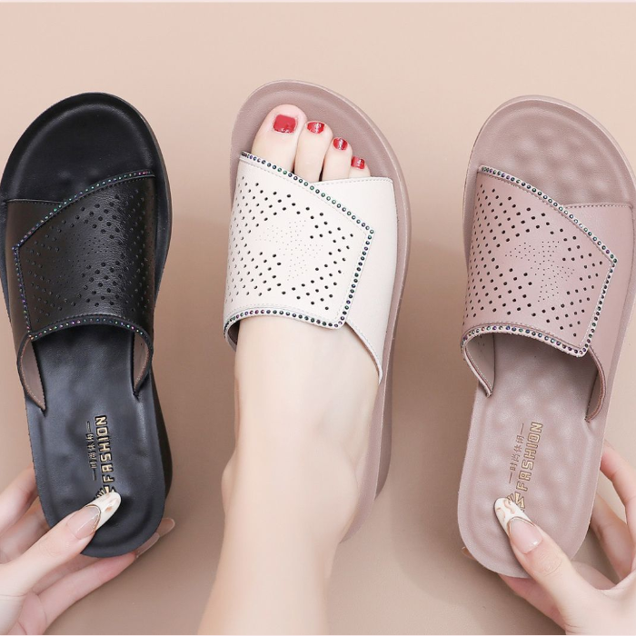 Sandalias Planas Suela Amortiguada Brisa Horizonte Serenidad, Comodidad Ligera Todo el Día