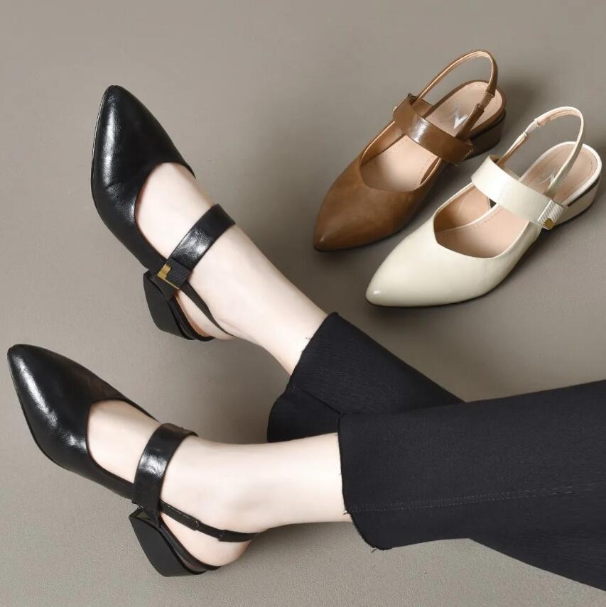 Tacones Altos Cuero Suave Aura Clásica Serenidad, Elegancia y Confort sin Dolor