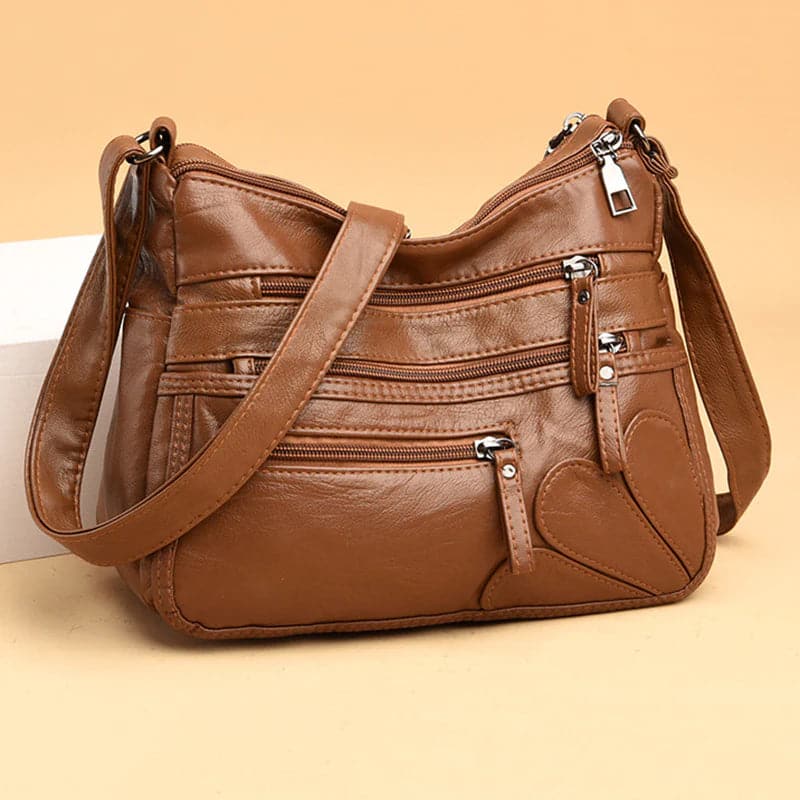 Bolso Casual Cuero Suave Prisma Bosque Serenidad, Elegancia Versátil Para Cada Día