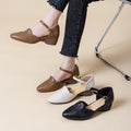 Sandalias de Cuña Cuero Suave Aura Camino Equilibrio, Confort Duradero y Soporte Superior