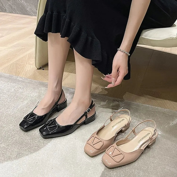 Sandalias de Tacón Cuero Suave Esencia Serenidad Apolo, Confort Elegante Todo el Día