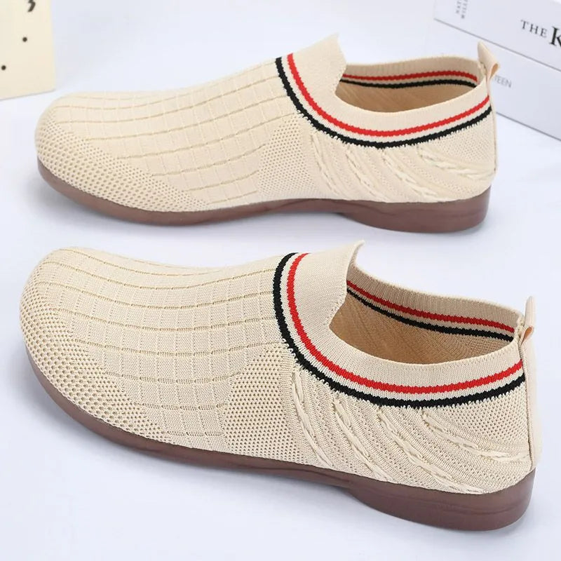 Zapato Casual Tejido Transpirable Aura Camino Armonía, Alivio Inmediato para Pies y Espalda