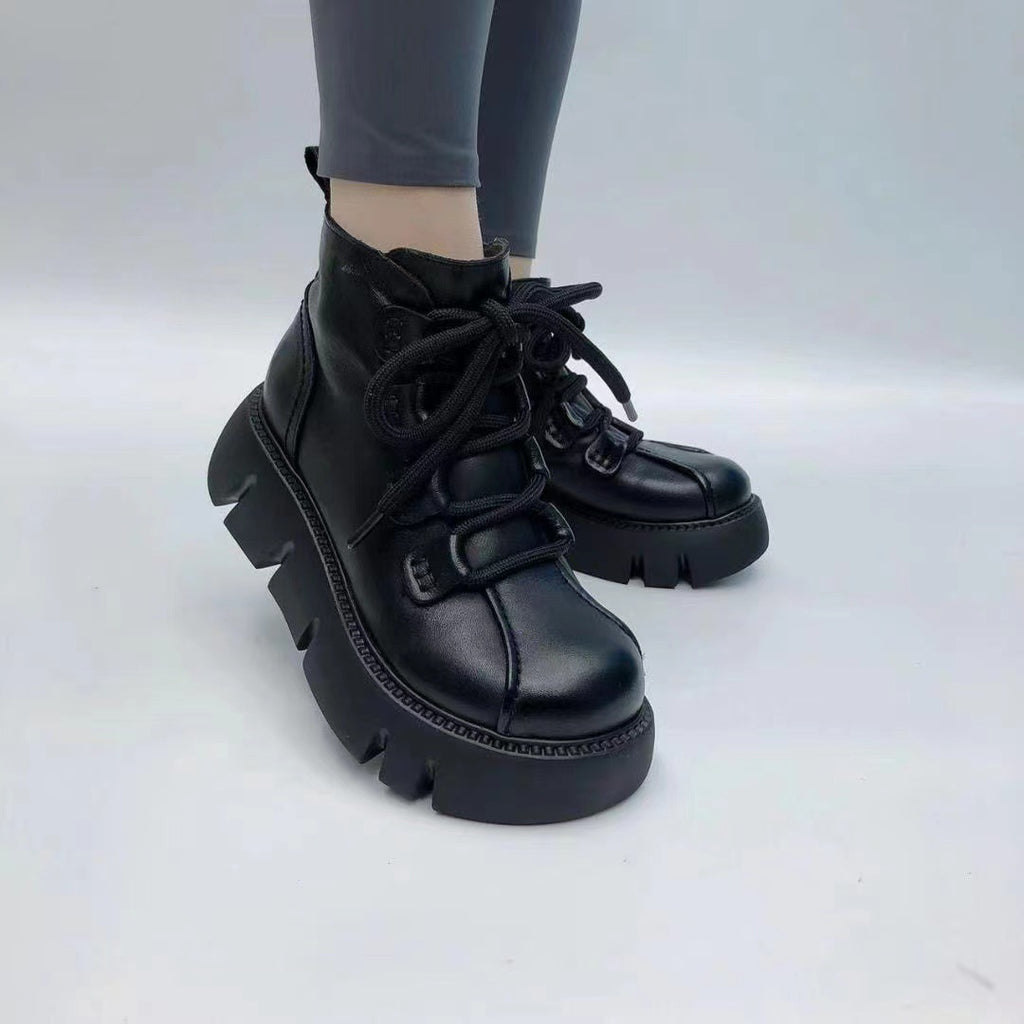 Mocassines Plataforma Cuero Suave Prisma Cumbre Serenidad, Soporte Superior y Comodidad Todo el Día