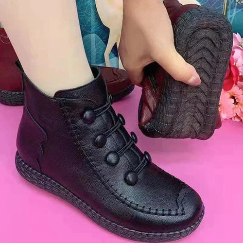 Botines Ortopédicos Cuero Suave Travesía Esencia Serenidad, Confort Prolongado Sin Dolor