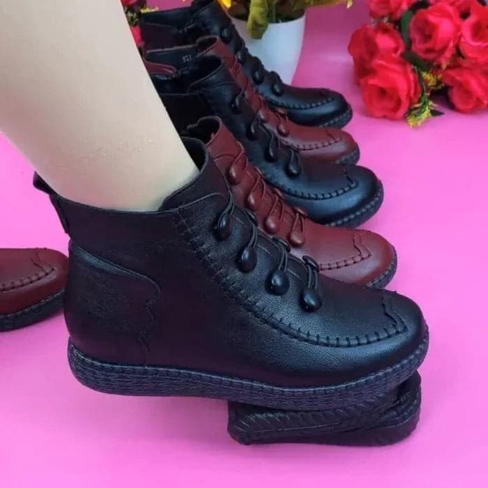 Botines Ortopédicos Cuero Suave Travesía Esencia Serenidad, Confort Prolongado Sin Dolor