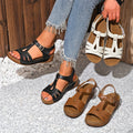 Sandalias de Tacón Cuero Suave Eclipse Óptimo Serenidad, Comodidad y Estilo Todo el Día