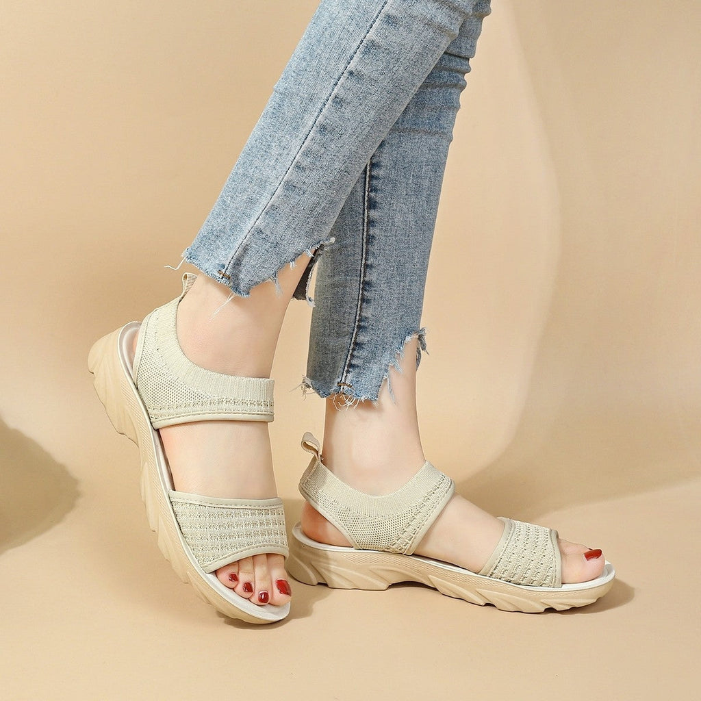 Sandalias Planas Tejido Transpirable Aura Bosque Serenidad, Confort y Estilo Todo el Día