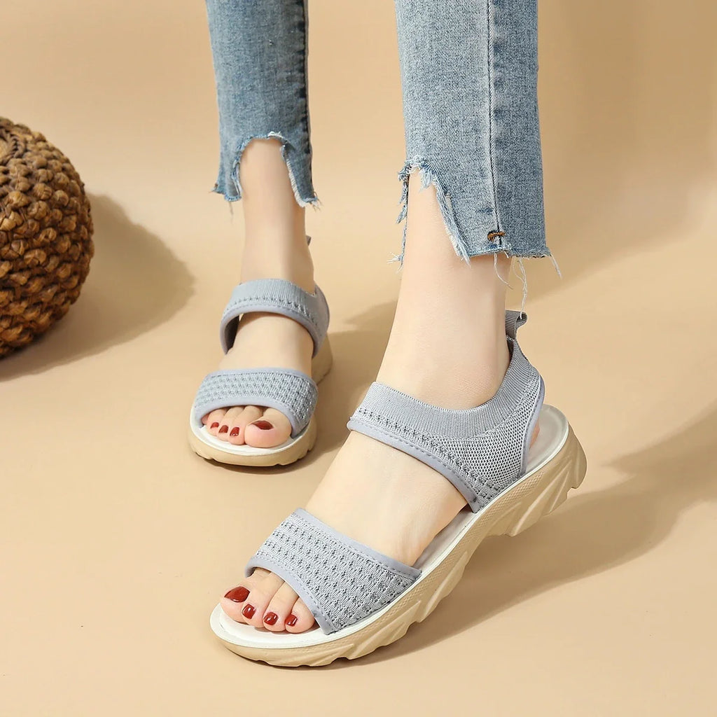 Sandalias Planas Tejido Transpirable Aura Bosque Serenidad, Confort y Estilo Todo el Día