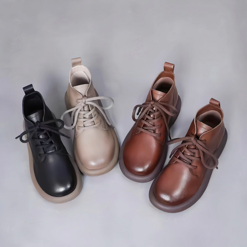 Botas Ortopédicas Cuero Suave Cumbre Armonía Esencia, Confort y Postura Saludable Todo el Día
