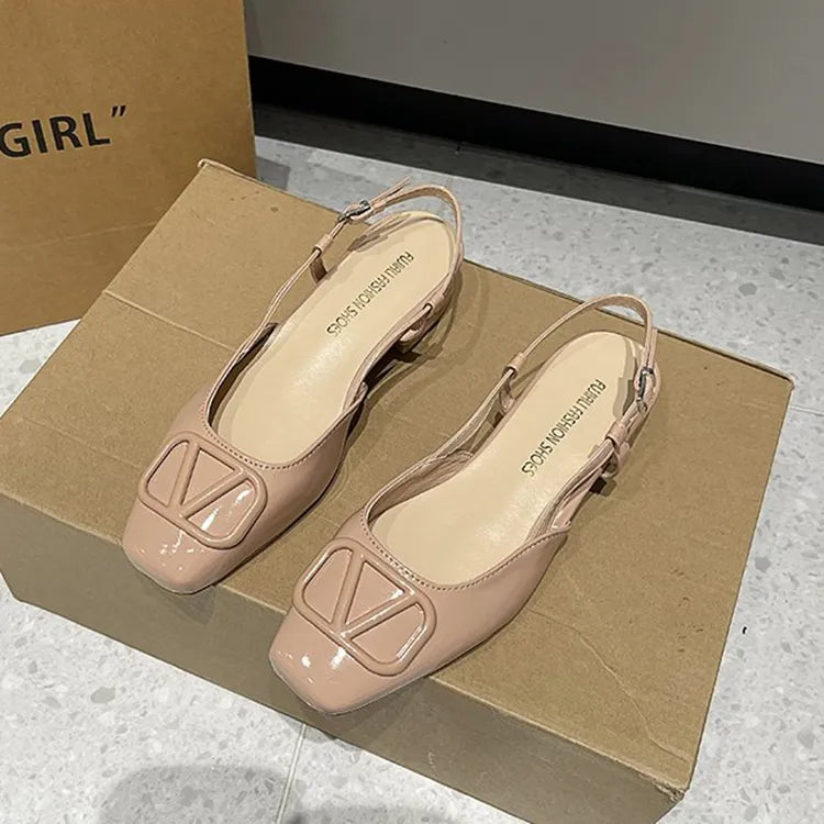 Sandalias de Tacón Cuero Suave Esencia Serenidad Apolo, Confort Elegante Todo el Día